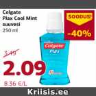 Allahindlus - Colgate
Plax Cool Mint
suuvesi
250 ml