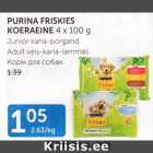 PURINA FRISKIES KOERAEINE 4 X 100 G