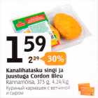 Kanalihatasku singi ja juustuga Cordon Bleu