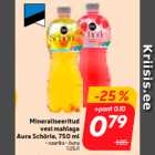 Mineraliseeritud
vesi mahlaga
Aura Schörle, 750 ml