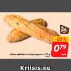 Oliivi-basiiliku kiviahju baguette, 200 g