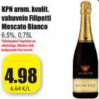 Allahindlus - KPN arom. kvalit.
vahuvein Filipetti
Moscato Bianco
