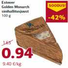 Allahindlus - Estover
Golden Monarch
sinihallitusjuust
100 g