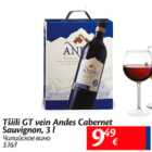 Allahindlus - Tšilli GT vein Andes Cabernet Sauvignon, 3 l