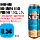 Allahindlus - Hele õlu
Meistrite Gildi
Pilsner