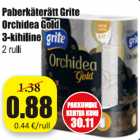 Allahindlus - Paberkäterätt Grite Orchidea Gold 3-kihiline 