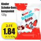 Allahindlus - Kinder Schoko-Bons kompvekid 125 g