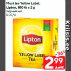 Allahindlus - Must tee Yellow Label,
Lipton
