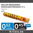 MELLER IIRISKOMMID ŠOKOLAADITÄIDISEGA 38 g