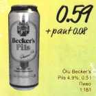 Õlu Becker's Pils 4,9%, 0,5 l