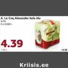 A. Le Coq Alexander hele õlu 5,2%, 6 x 0,568 L