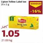 Lipton Yellow Label tee 25 x 2 g