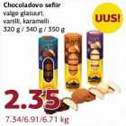 Allahindlus - Chocoladovo sefiir valge glasuuri,vanilli, karamelli
320 g / 340 g / 350 g