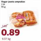 Allahindlus - Hagar juustu ampsukas 2 tk 95 g