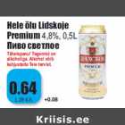 Allahindlus - Hele õlu Lidskoje Premium 4,8%, 0,5 l