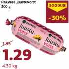 Rakvere juustuvorst
300 g