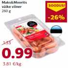 Allahindlus - Maks&Moorits
väike viiner
260 g