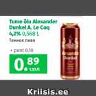 Tume õlu Alexander
Dunkel A. Le Coq