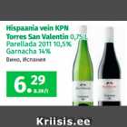 Allahindlus - Hispaania vein KPN
Torres San Valentin 0,75 L