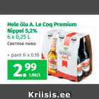 Hele õlu A. Le Coq Premium
Nippel