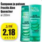 Šampoon ja palsam Fructis Aloe Quencher 