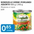 BONDUELLE HERNE-PORGANDI ASSORTII 400 G / 240 G