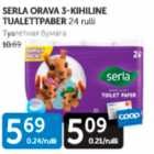 SERLA ORAVA 3-KIHILINE TUALETTPABER 24 rulli