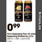 Allahindlus - Perry Kopparberg Pear või siider
Kopparberg Wildberries 4,5%,
500 ml