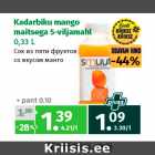 Allahindlus - Kadarbiku mango
maitsega 5-viljamahl
0,33 L