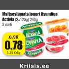 Allahindlus - Maitsestamata jogurt lisandiga Activia