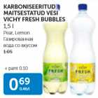 KARBONISEERITUD MAITSESTATUD VESI VICHY FRESH BUBBLES 1,5 L