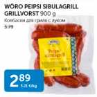 WÄRO PEIPSI SIBULAGRILL GRILLVORST 900 G