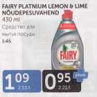 FAIRY PLATNIUM LEMON & LIME NÕUDEPESUVAHEND 430 ml