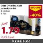 Allahindlus - Grite Orchidea Gold
paberkäterätt