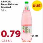 Allahindlus - A.Le Coq
Roosa Rabarber
limonaad
1,5 L