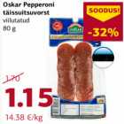 Allahindlus - Oskar Pepperoni
täissuitsuvorst