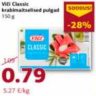 Allahindlus - Viči Classic
krabimaitselised pulgad
150 g