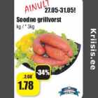 Soodne grillvorst
kg / * 3kg