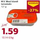 Allahindlus - M.V. Wool Islandi
tursamaks
121 g