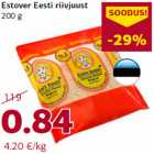 Allahindlus - Estover Eesti riivjuust
200 g