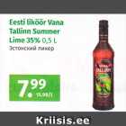 Eesti liköör Vana Tallinn Summer Lime