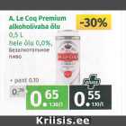 Allahindlus - A.Le Coq Premium alkohoolivaba õlu 0,5 l