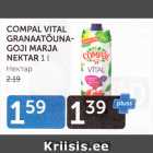 Allahindlus - COMPAL VITAL GRANAATÕUNA-GOJI MARJA NEKTAR 1 L