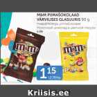 M&M PIIMAŠOKOLAAD VÄRVILISES GLASUURIS 90 G