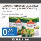 HÕRMAVILI PORGAND-LILLKAPSAS-BROKOLI 400 G, PAJAROOG 400 G