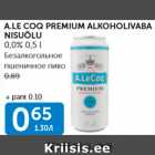 Allahindlus - A.LE COQ PREMIUM ALKOHOLIVABA NISUÕLU