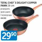 TEFAL CHEF´S DELIGHT COPPER PANN 28 CM