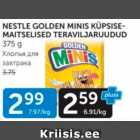 NESTLE GOLDEN MINIS KÜPSISEMAITSELISED TERAVILJARUUDUD 375 G