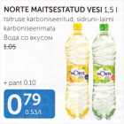 Allahindlus - NORTE MAITSESTATUD VESI 1,5 L