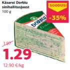 Allahindlus - Käserei Dorblu
sinihallitusjuust
100 g